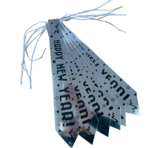 6 עניבות HAPPY NEW YEAR כסף