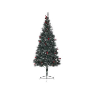 עץ חג המולד עם שלג ואצטרובלים 2.10 ס"מ