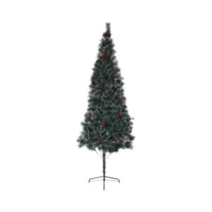 עץ חג המולד עם שלג ואצטרובלים 2.40 ס"מ