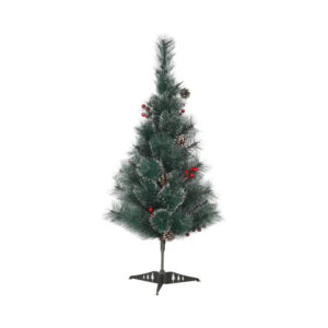 עץ חג המולד עם שלג ואצטרובלים 90 ס"מ