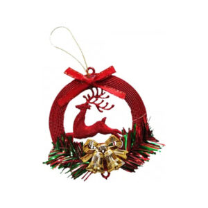 קישוט עגול עם אייל לכריסמס