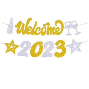 שרשרת באנר אותיות - Welcome 2023