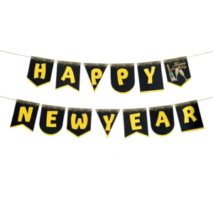 שרשרת דגלים - HAPPY NEW YEAR הטבעות