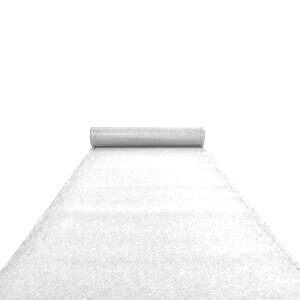 שטיח כניסה לבן להצעת נישואין