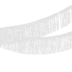 שרשרת טאסלים לתלייה - לבן