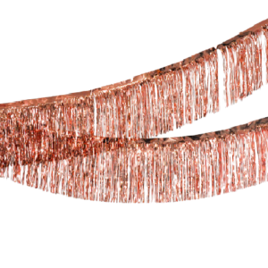 שרשרת טאסלים לתלייה - רוז גולד