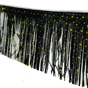 שרשרת טאסלים לתלייה - כוכבים שחור זהב