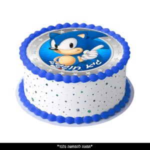 דף סוכר עיגול - סוניק