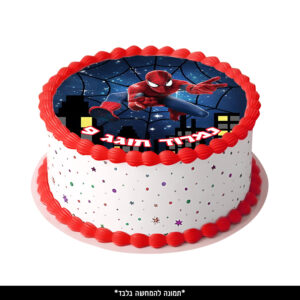 דף סוכר עיגול - ספיידרמן