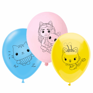 בלונים מודפסים - בית הבובות של גבי