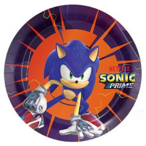 צלחות נייר מתכלה קטנות - סוניק