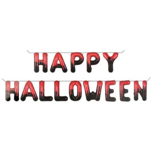 סט בלונים לניפוח עצמי - HAPPY HALLOWEEN