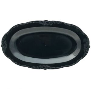 מגש פלסטיק וינטג' - שחור