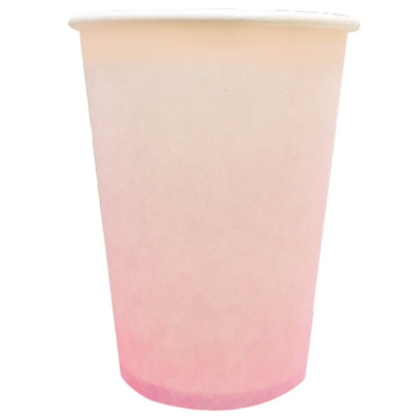 כוסות נייר - ורוד אומברה