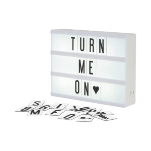 קופסת LightBox מוארת - כיתוב לבחירה