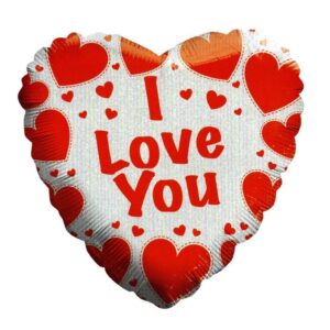 בלון לב מיילר 18 - I LOVE YOU