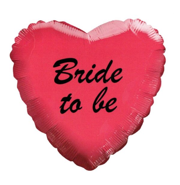 בלון לב מיילר 18 - BRIDE TO BE