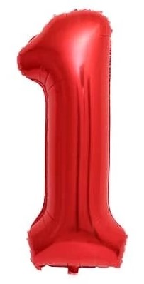 בלון מיילר 34 אדום - מספר 1