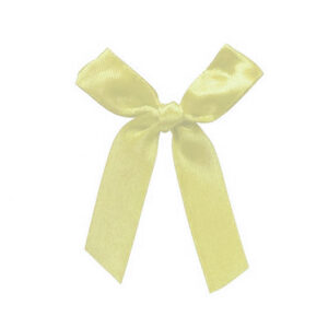 פפיונים בד + תיל קשירה - קרם