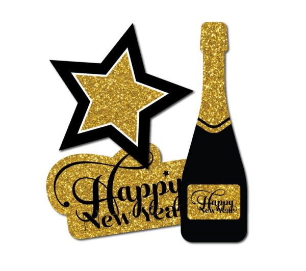 קישוטי שולחן - Happy New Year