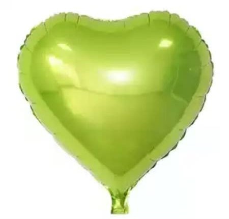 בלון לב ירוק 18 - מתאים לעיצוב אישי