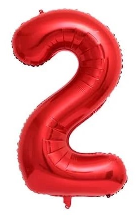 בלון מיילר 34 אדום - מספר 2