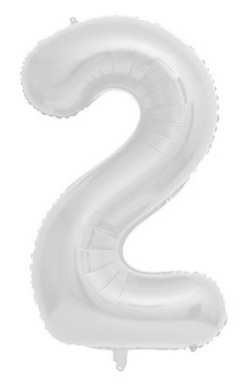 בלון מיילר 34 לבן - מספר 2