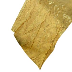 ראנר בד מקומט - זהב מבריק