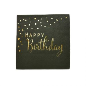 מפיות נייר - שחור זהב