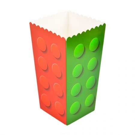 קופסאות פופקורן וחטיפים - קוביות לגו