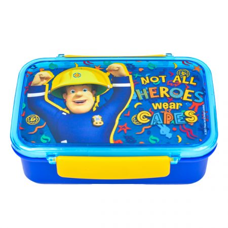 קופסת אוכל תא אחד עם סגירת קליפסים - סמי הכבאי