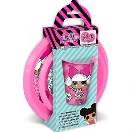 סט כלי אוכל 3 חלקים - LOL