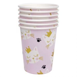 כוסות נייר - חתול זהב