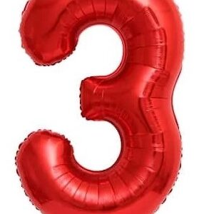 בלון מיילר 34 אדום - מספר 3