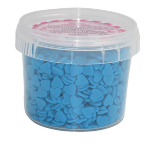 סוכריות לקישוט לבבות - כחול