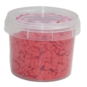 סוכריות לקישוט לבבות - אדום