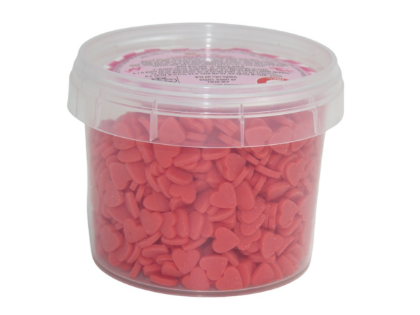 סוכריות לקישוט לבבות - אדום