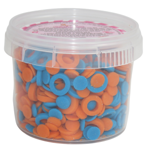 סוכריות לקישוט טבעות - כחול כתום