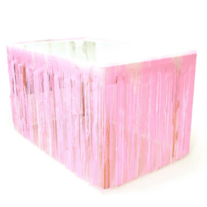 חצאית שולחן חוטים - ורוד