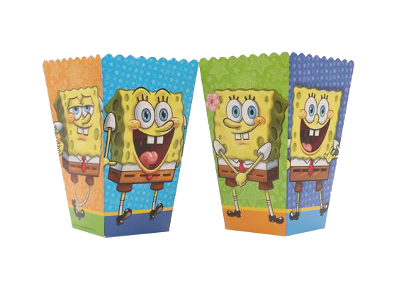 קופסאות פופקורן וחטיפים - בובספוג