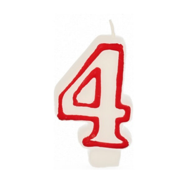 נר יום הולדת מספר 4