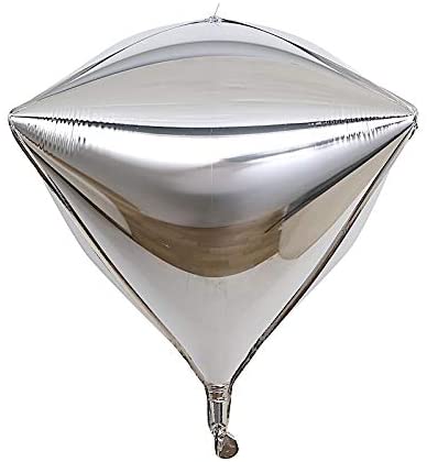 בלון יהלום כסף 22 - תלת מימד דקורטיבי