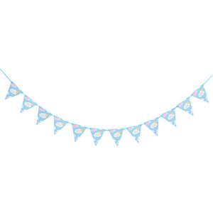 שרשרת דגלים - עננים לבנים