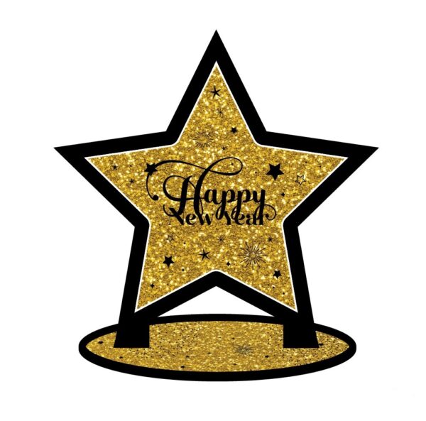 מרכז שולחן - כוכב Happy New Year