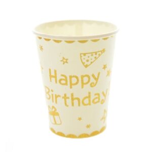 כוסות נייר - זהב לייזר