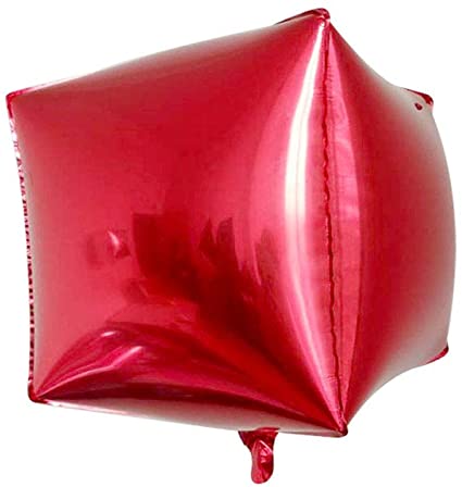 בלון מרובע אדום 22 - תלת מימד דקורטיבי