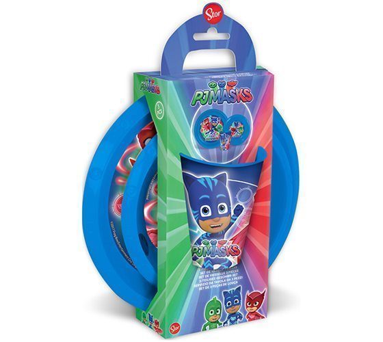 סט כלי אוכל 3 חלקים - כוח פיג'יי