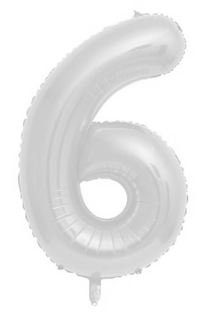 בלון מיילר 34 לבן - מספר 6
