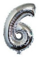 בלון מיילר 34 כסף - מספר 6