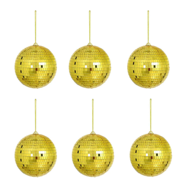 כדורי דיסקו קטנים זהב
